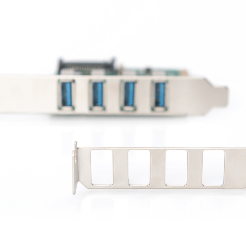 Digitus | USB 3.0, 4 porti, PCI Express paplašināšanas karte 4 porti A/F ārējie, VL805 čipsets | DS-30221-1