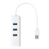 TP-LINK | USB 3.0 3 portu HUB un Gigabit Ethernet adapters 2‑1 USB Adapteris | UE330