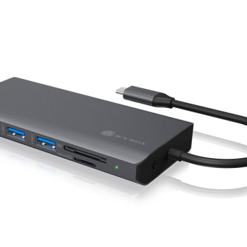 Raidsonic | USB Type‑C klēpjdatora dokstacija | IB-DK4070-CPD | Docking station