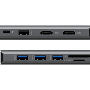 Raidsonic | USB Type‑C klēpjdatora dokstacija | IB-DK4070-CPD | Docking station