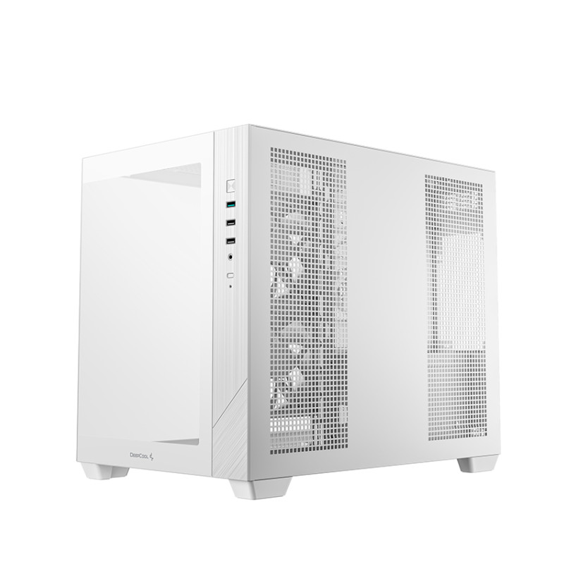 Deepcool korpuss | CG330 3F WH | Balts | Micro ATX