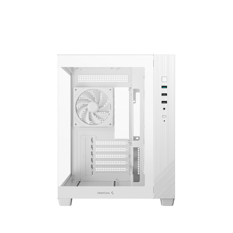 Deepcool korpuss | CG330 3F WH | Balts | Micro ATX