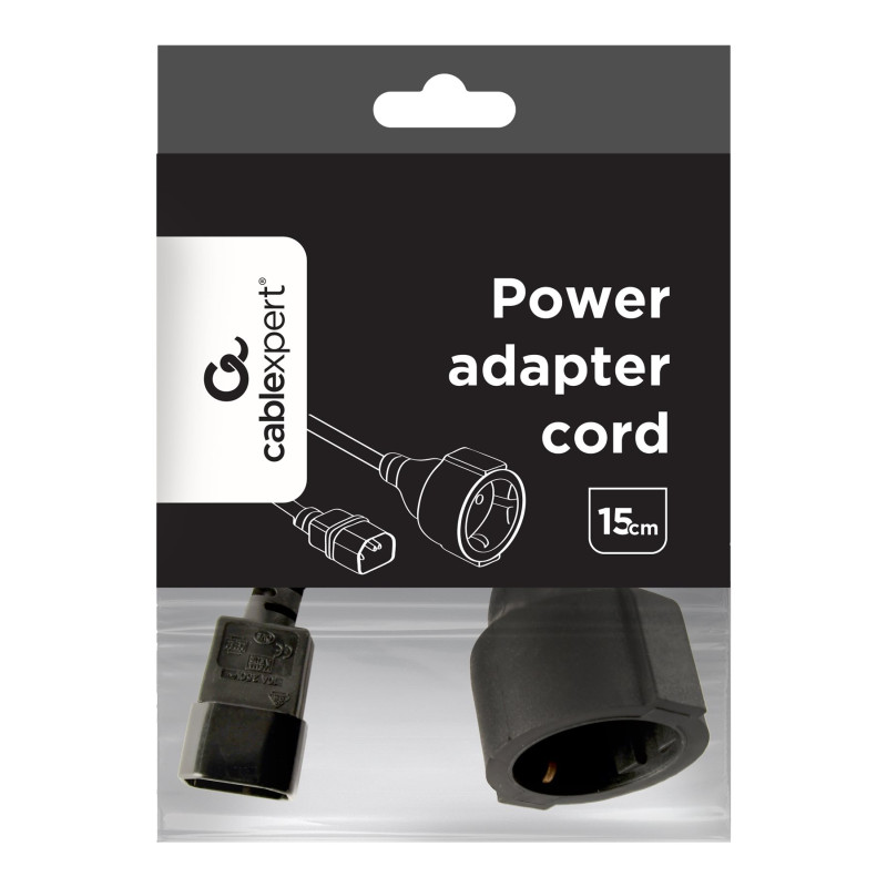 Cablexpert | Power adapter cord | PC-SFC14M-01 | 0.15 m