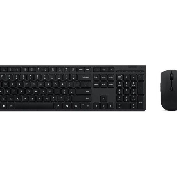 Lenovo Professional Wireless Rechargeable Combo Keyboard and Mouse | Keyboard and Mouse Set | Wireless | Mouse included | Bluetooth | Estonian | Rechargeable professional | Grey