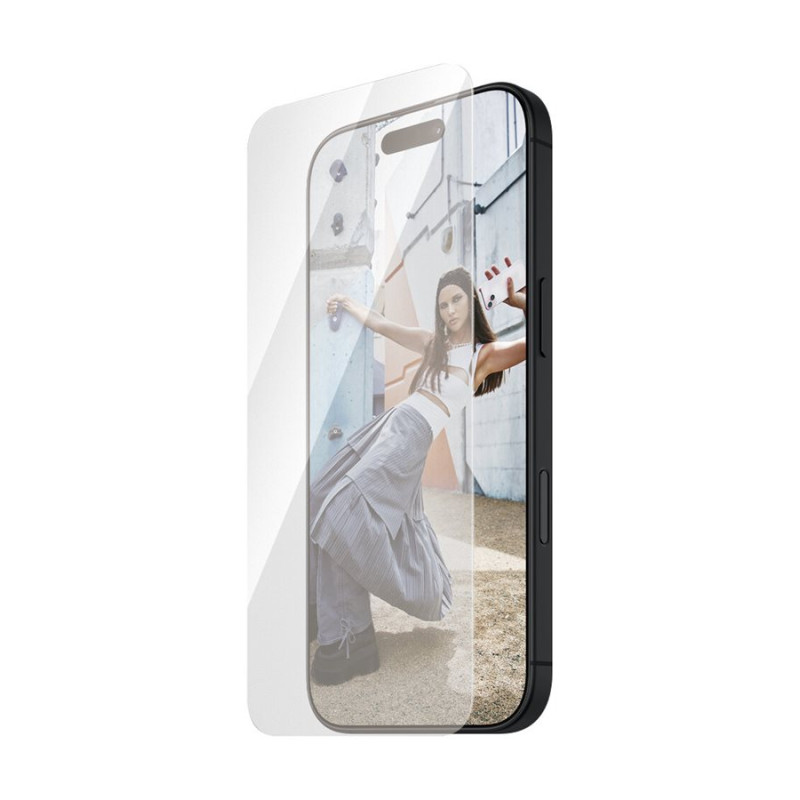 PanzerGlass Screen protector | Apple | iPhone 16 Plus | Glass | Transparent | Ultra-Wide Fit