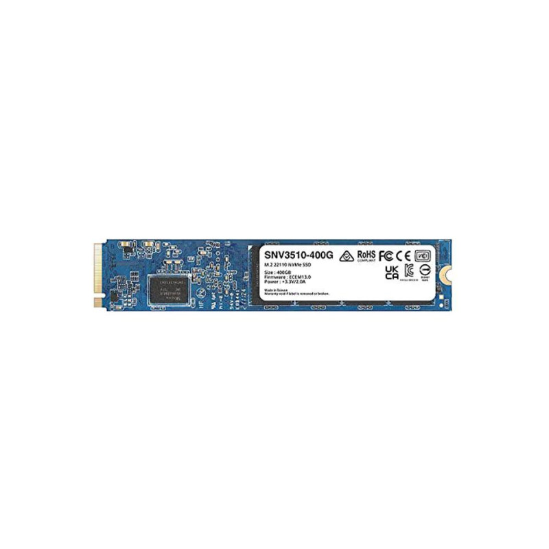 Synology | SNV3510-400G | 400 GB | SSD form factor M.2 22110 | Solid-state drive interface NVMe PCIe 3.0 x4 | Read speed 3000 MB/s | Write speed 750 MB/s
