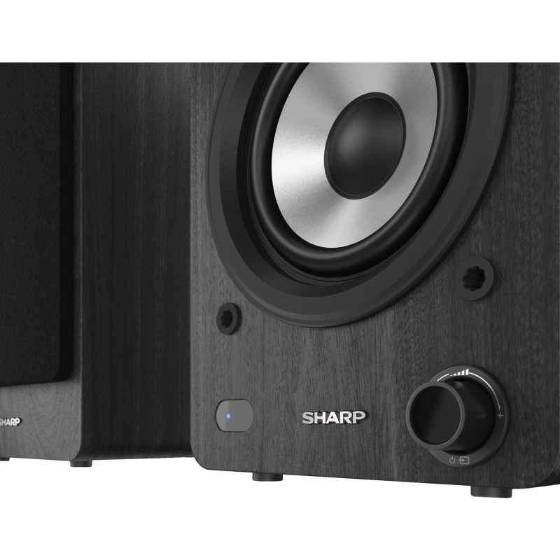 Sharp CP-SS30 plaukta skaļruņi, melns | Sharp | Speakers | CP-SS30(BK) Bookshelf | 60 W | Bluetooth | Bezvadu savienojums | Melns