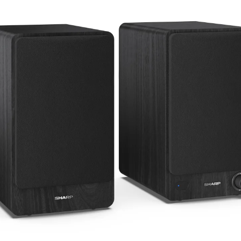 Sharp CP-SS30 plaukta skaļruņi, melns | Sharp | Speakers | CP-SS30(BK) Bookshelf | 60 W | Bluetooth | Bezvadu savienojums | Melns
