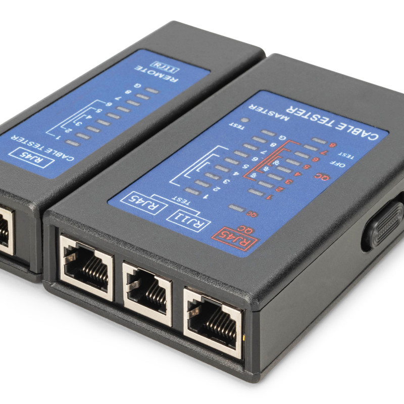 Digitus | DN-14001-2 kabeļu testētājs, tīkla, RJ45, vienpusējs testētājs