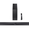 Sharp 2.1 kanālu Ultra-plāns Dolby Atmos/DTS Virtual:X skaņas josla ar bezvadu zemfrekvences skaļruni | HT-SBW320 | 360 W | Bluetooth | Bezvadu savienojums | Melna