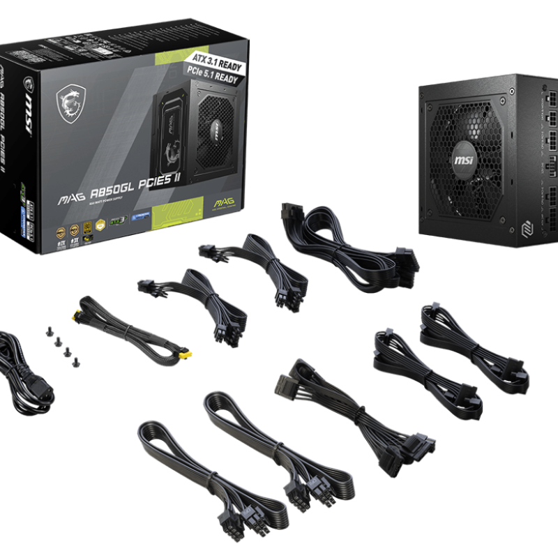 MSI Power Supply | MAG A850GL PCIE5 II | 850 W