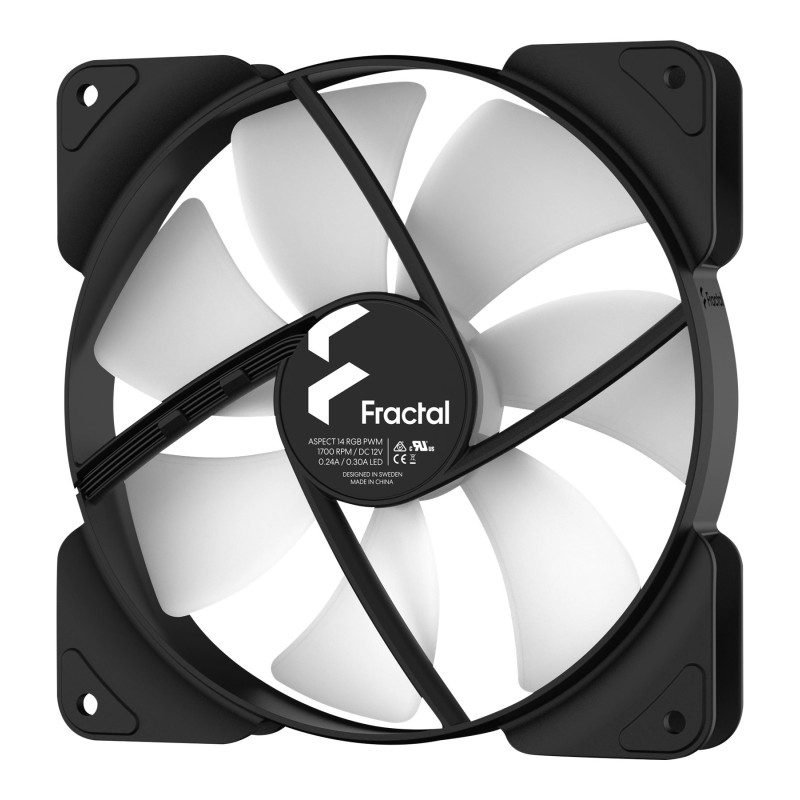 Fractal Design | Aspect 14 RGB PWM Black Frame | Korpusa ventilators