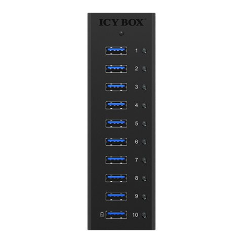 Raidsonic | 10 port USB 3.0 Hub | Icy Box IB-AC6110