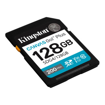 Kingston | Canvas Go! Plus | 128 GB | SD | Flash atmiņa klase Class 10, UHS-I, U3, V30