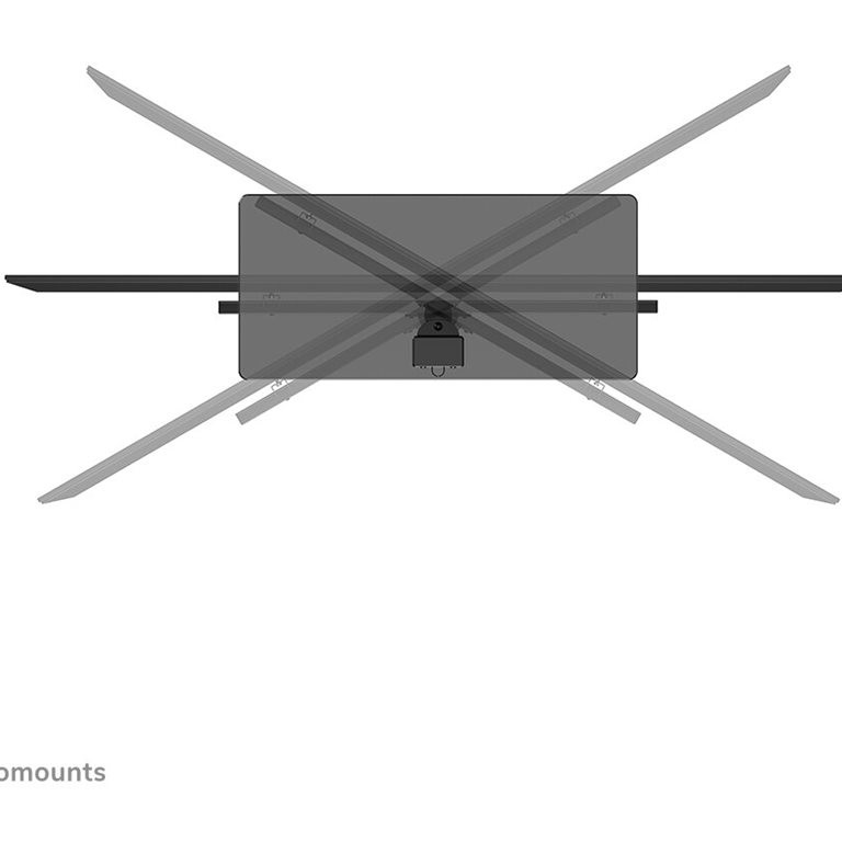 Neomounts Desk Mount | DS45-430BL16 TV statīvs | Regulējams augstums, pagriežams | 37–70