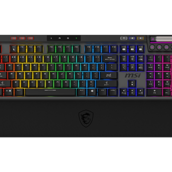 MSI STRIKE PRO WIRELESS | Spēļu tastatūra | Bezvadu | US | Kailh Midnight Pro Silent Tactile | Melna