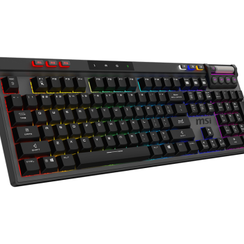 MSI STRIKE PRO WIRELESS | Spēļu tastatūra | Bezvadu | US | Kailh Midnight Pro Silent Tactile | Melna