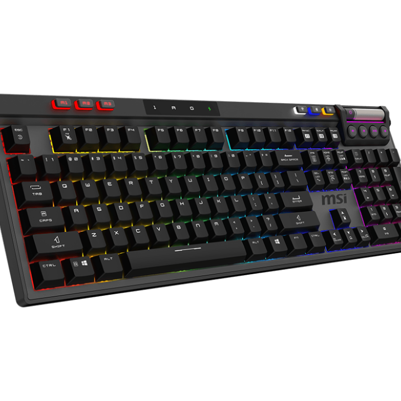 MSI STRIKE PRO WIRELESS | Gaming keyboard | Wireless | US | Kailh Midnight Pro Silent Tactile | Black