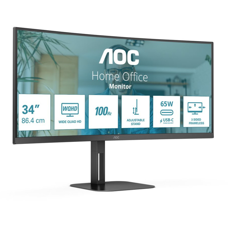 AOC | Liekti monitors | CU34V5C/BK | 34