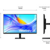 Samsung | LS32D800UAUXEN | 32 " | VA | UHD | 16:9 | 60 Hz | 5 ms | 3840 x 2160 pixels | 350 cd/m² | Black