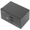 Digitus | KVM Switch, 2 Port, Dual Display, 4K, HDMI | DS-12860