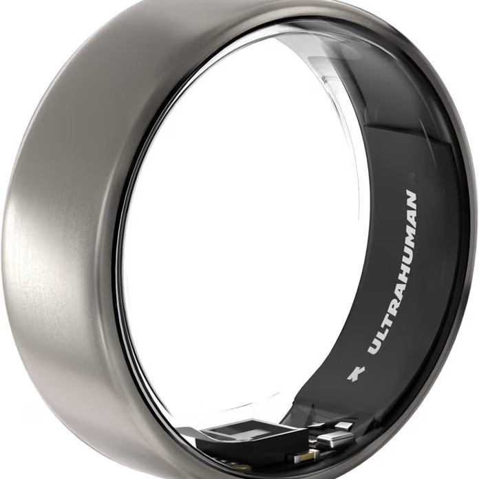 Ultrahuman | Ring Air | Raw Titanium | Izmērs 8 | Viedais gredzens