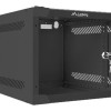 Lanberg | 10" sienas skapītis 4U/280x310 (plakanā iepakojumā) ar stikla durvīm | WF10-2304-10B | Black