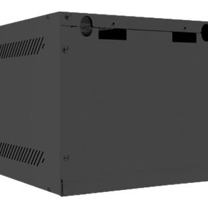 Lanberg | 10" sienas skapītis 4U/280x310 (plakanā iepakojumā) ar stikla durvīm | WF10-2304-10B | Black