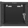 Lanberg | 10" sienas skapītis 4U/280x310 (plakanā iepakojumā) ar stikla durvīm | WF10-2304-10B | Black