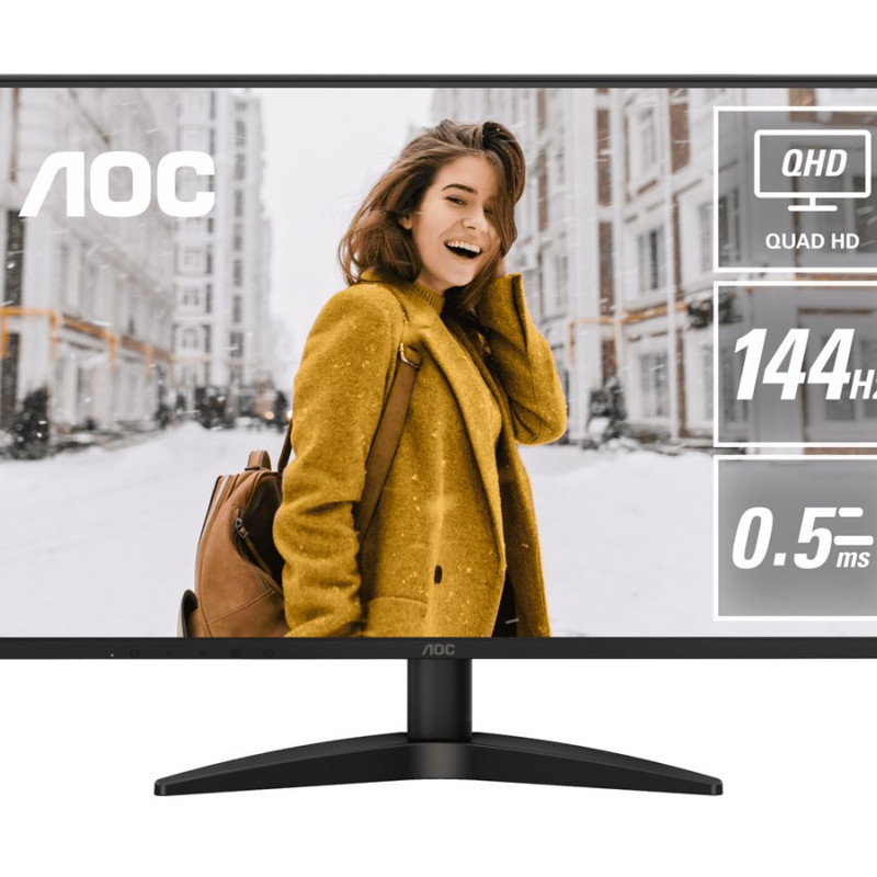 AOC | Q27B36X | 27 " | IPS | QHD | 16:9 | 144 Hz | 4 ms | 2560 x 1440 pixels | 300 cd/m² | HDMI ports quantity 1 | Black