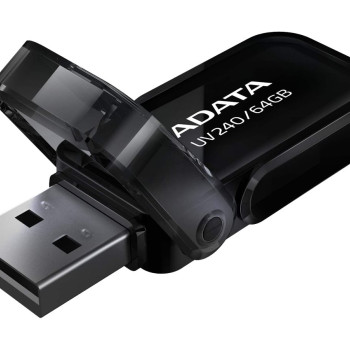 ADATA | DashDrive UV240 | 64 GB | USB 2.0 | Melns