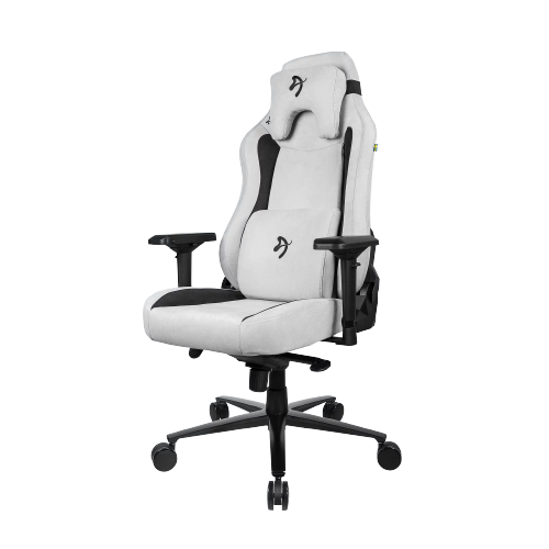 Arozzi Fabric Gaming Chair Vernazza Supersoft Light Grey