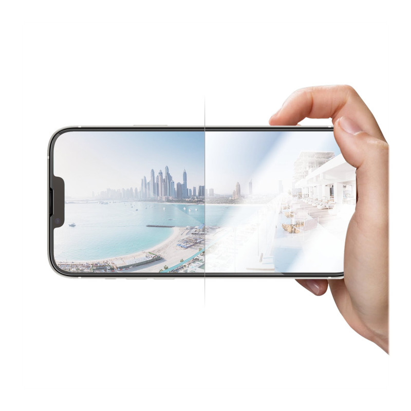 PanzerGlass | Ekrāna aizsargstikls | Apple | iPhone 14 Plus/13 Pro Max | Stikls | Caurspīdīgs | Ultra-Wide Fit; Viegla uzstādīšana; Privātuma filtrs; Pretpirkstu nospiedumu | Anti-Reflective