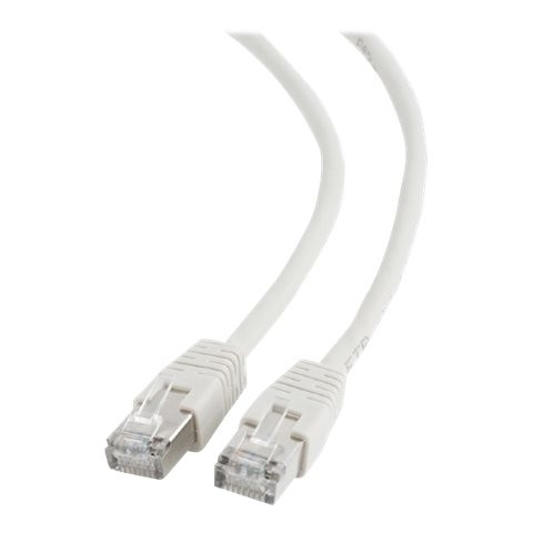 FTP Cat6 | Patch cord | Perfect connection; Foil shielded - for a reliable connection; Gold plated contacts | White | 2 m