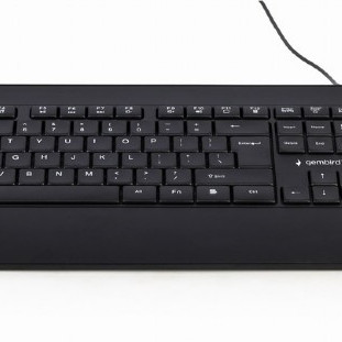 Gembird | Multimediju tastatūra | KB-UML-03 | Multimediju | Ar vadu | US | Melna