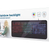 Gembird | Multimediju tastatūra | KB-UML-03 | Multimediju | Ar vadu | US | Melna