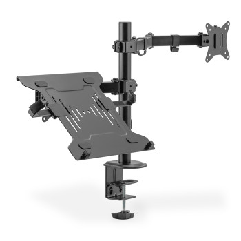 Digitus | Desk Mount | DA-90436 | Tilt, swivel, height adjustment, rotate | Maximum weight (capacity) 9 kg | Black