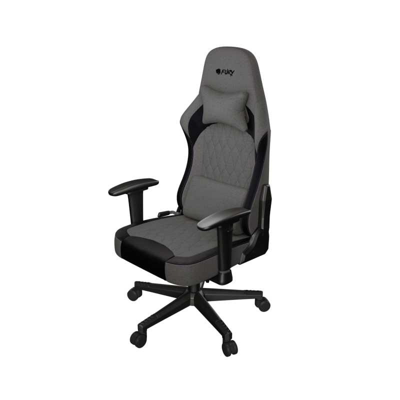 Fury Fabric, Nylon, Wood, Metal | Gaming Chair | Shinai S8 | Gray
