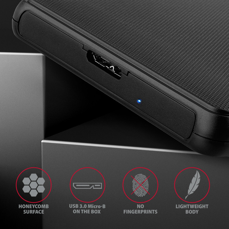 AXAGON Screwless USB 3.2 Gen 1 - SATA 6G external box for 2.5" SSD/HDD | EE25-SL