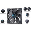 Fractal Design | Venturi HP-14 PWM | Melns, pelēks | Ventilators