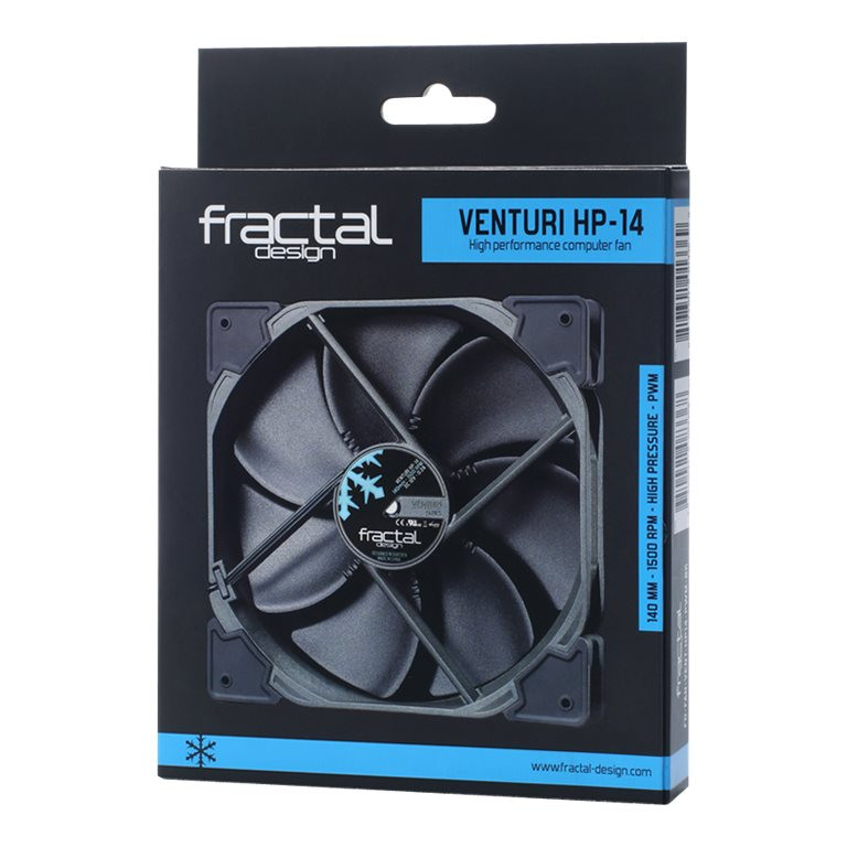 Fractal Design | Venturi HP-14 PWM | Black, Grey | Fan