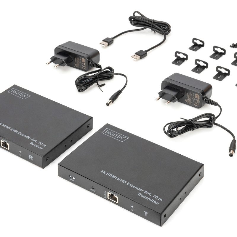 Digitus | 4K HDMI KVM pagarinātāja komplekts, 70 m | DS-55513
