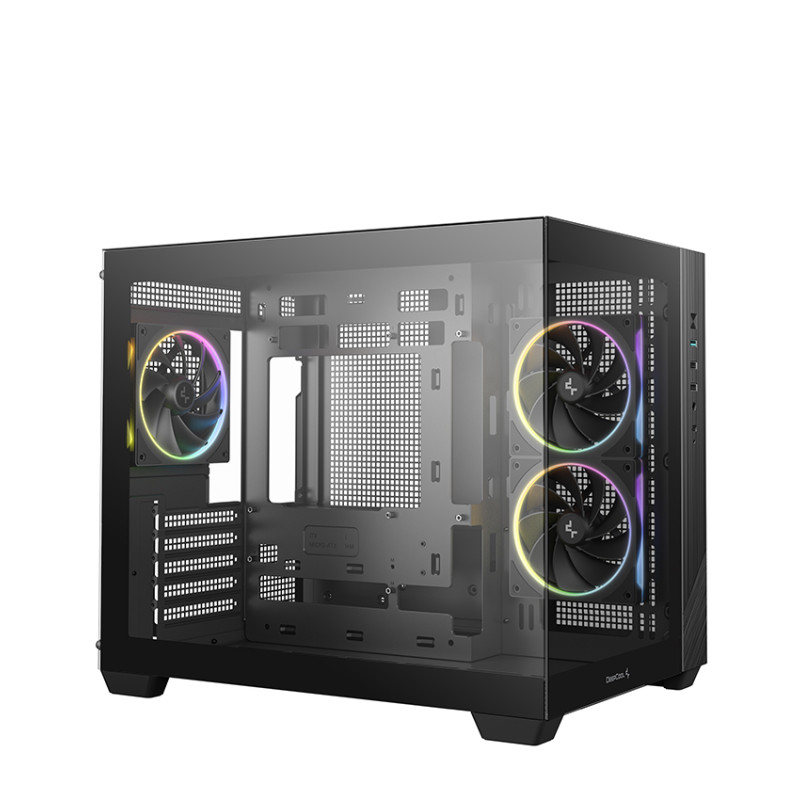 Deepcool Case | CG330 3F | Black | Micro ATX