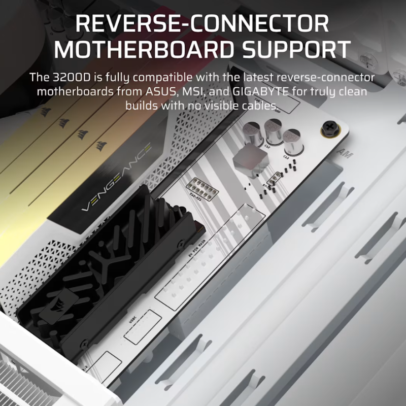 Corsair PC korpuss | 3200D RS | Balts | Mid-Tower