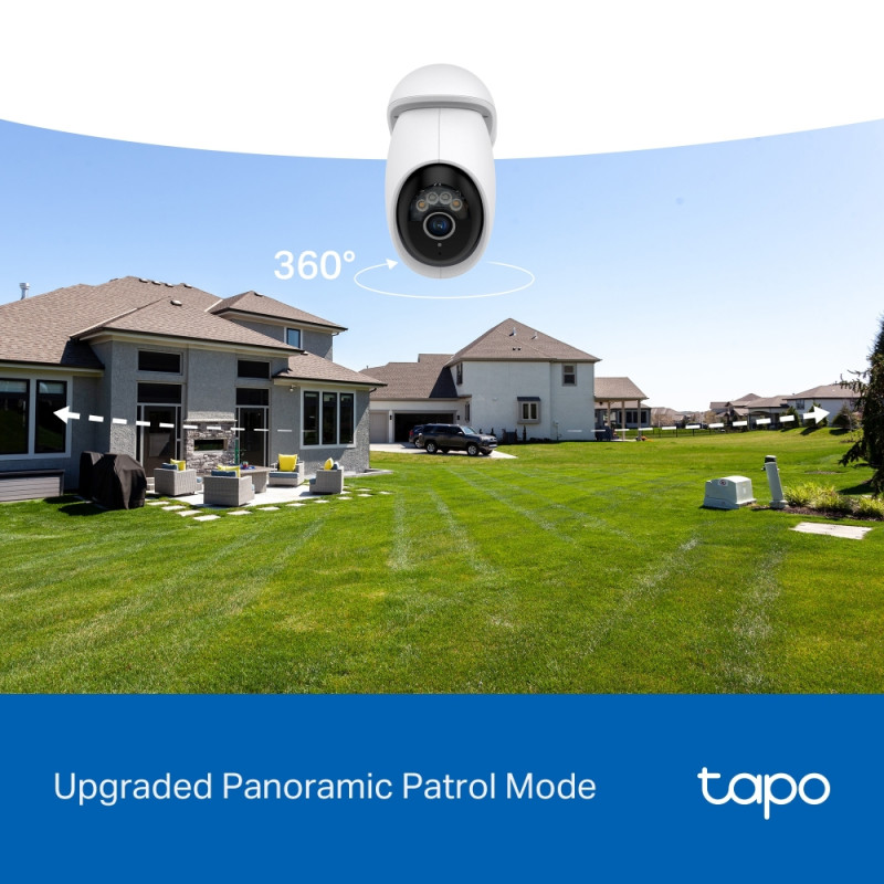 TP-LINK | Pan/Tilt drošības Wi‑Fi kamera | Tapo C560WS | Dome | 8 MP | 4mm/F1.6 | H.264 | Micro SD, Max. 512 GB