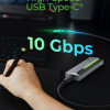 Raidsonic Icy Box M.2 SATA/NVMe SSD Enclosure with USB 3.2 Gen 2 Type-C and RGB light | IB-1826MCL-CU31