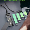 Raidsonic Icy Box M.2 SATA/NVMe SSD Enclosure with USB 3.2 Gen 2 Type-C and RGB light | IB-1826MCL-CU31