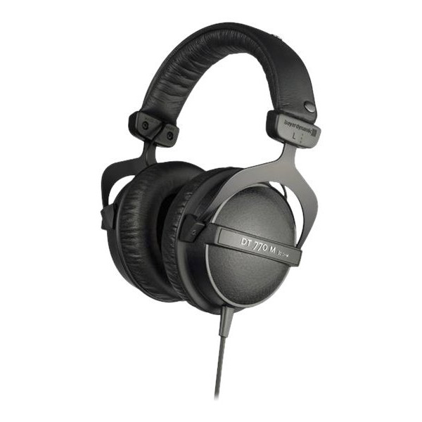 Beyerdynamic | Monitoringa austiņas priekš bungotājiem un FOH inženieriem | DT 770 M | Vadu | Uz auss | Melna | Trokšņu slāpēšana
