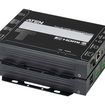Aten | True 4K HDMI optiskais extenderis (True 4K @ 985FT/300M - SFP+ duplex daudzmoduāls) | VE883AK1