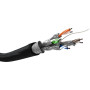 Goobay | CAT 6 āra tīkla kabelis, S/FTP (PiMF), 100 m | 57195 | U/UTP | Melns